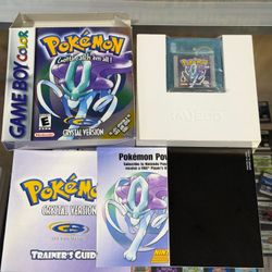 Pokémon Crystal Gameboy Color CIB Authentic Excellent Condition