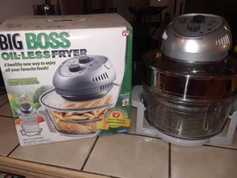 Big Boss oil-less air fyer. Used a couple of times that's all