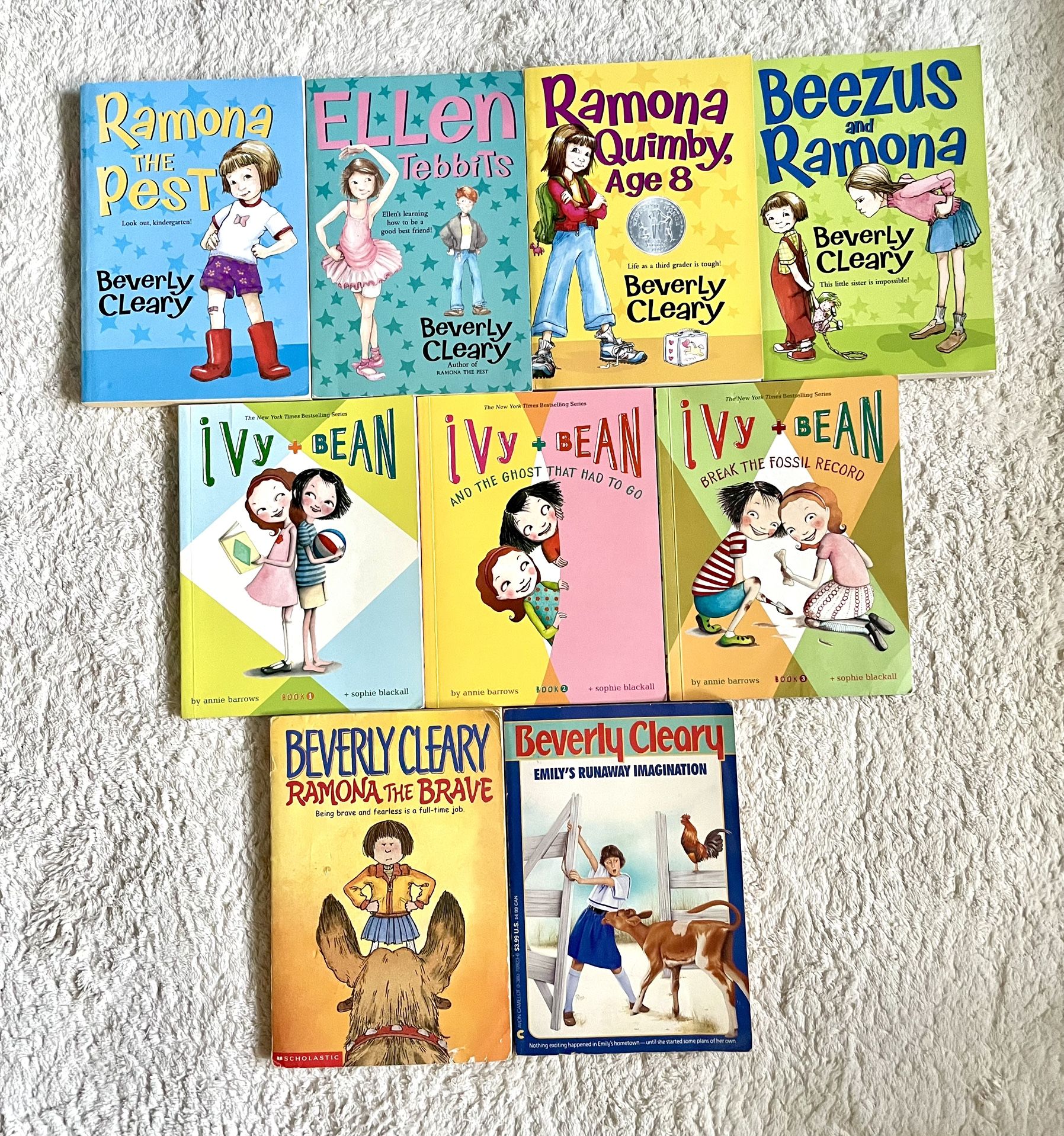 Beverly Cleary & Ivy + Bean Children’s Chapter Reading Books