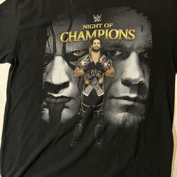 WWE night of champions Sting Seth Rollins John CenaS hirt