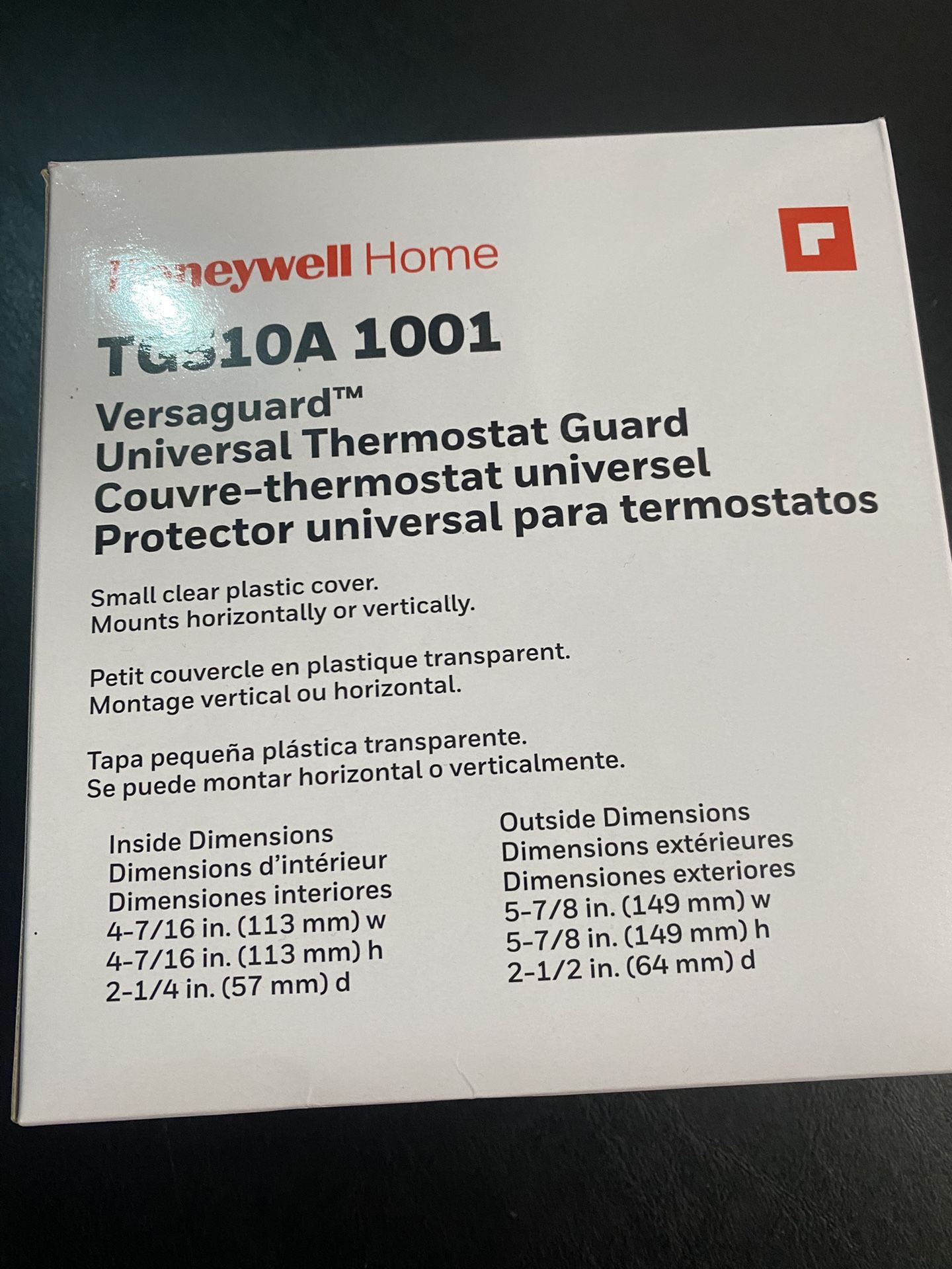 Honeywell Home TG511A1000 Versaguard Clear Universal Locking Thermostat Guard