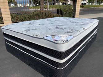 Full ortho bamboo pillow top mattress !