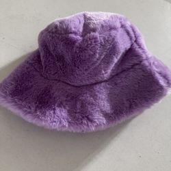 Lavender Fuzzy Bucket Hat