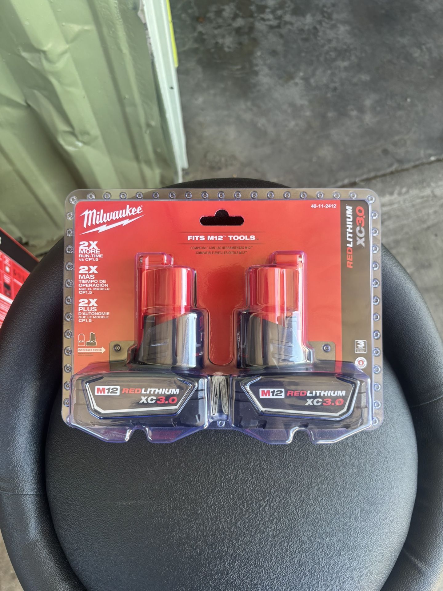 M12 12-Volt Lithium-Ion XC Extended Capacity 3.0 Ah Battery Pack (2-Pack)