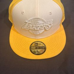 LA Lakers Yellow Nba Hat
