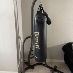 Elite Everlast 100lb With Stand And Gloves