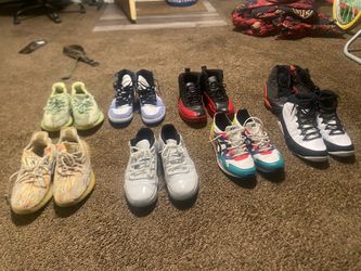Mixed Sneaker Lot – Pairs Jordans Yeezys ASICS