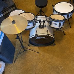 Young Kid Or Teenager  Sound Percussion Drum set