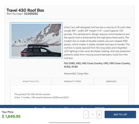 Volvo Roof box 430