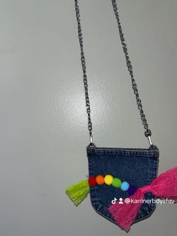 Hand made & Crafted by me: Denim (PRIDE INSPIRED) Strap clutch PURSE