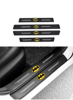 Batman car door threshold scuff protector decal set. OTHER ITEMS SOLD SEPARATE SHIPPING AVAILABLE