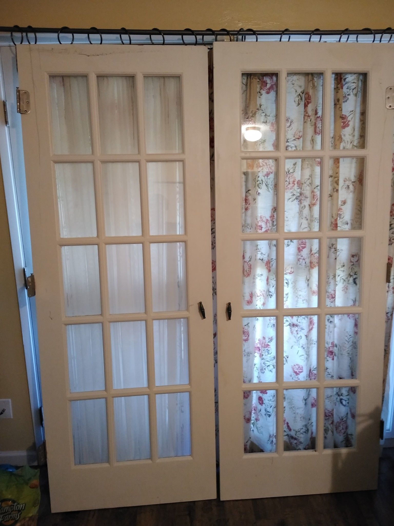 Jen Weld French Doors 15 light panels Solid Oak