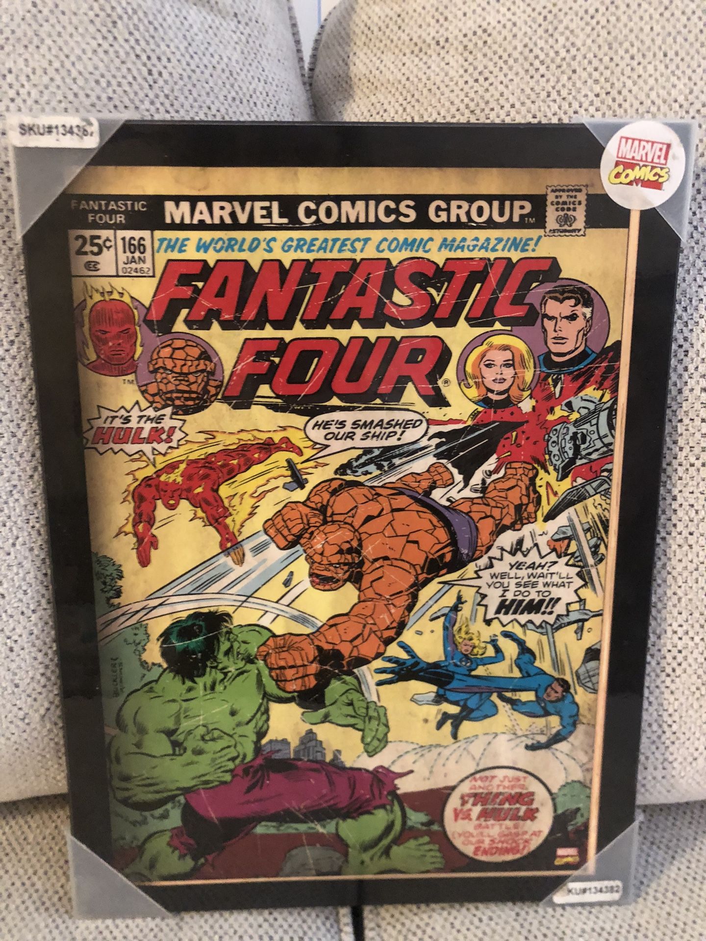 Marvel Comics Wooden Wall Picture