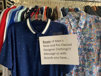 Men’s Designer Clothing “Buyer Looking for Your Clothes”