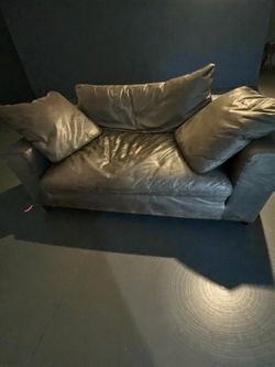 Restoration Hardware Luxury Cloud Leather Sofa