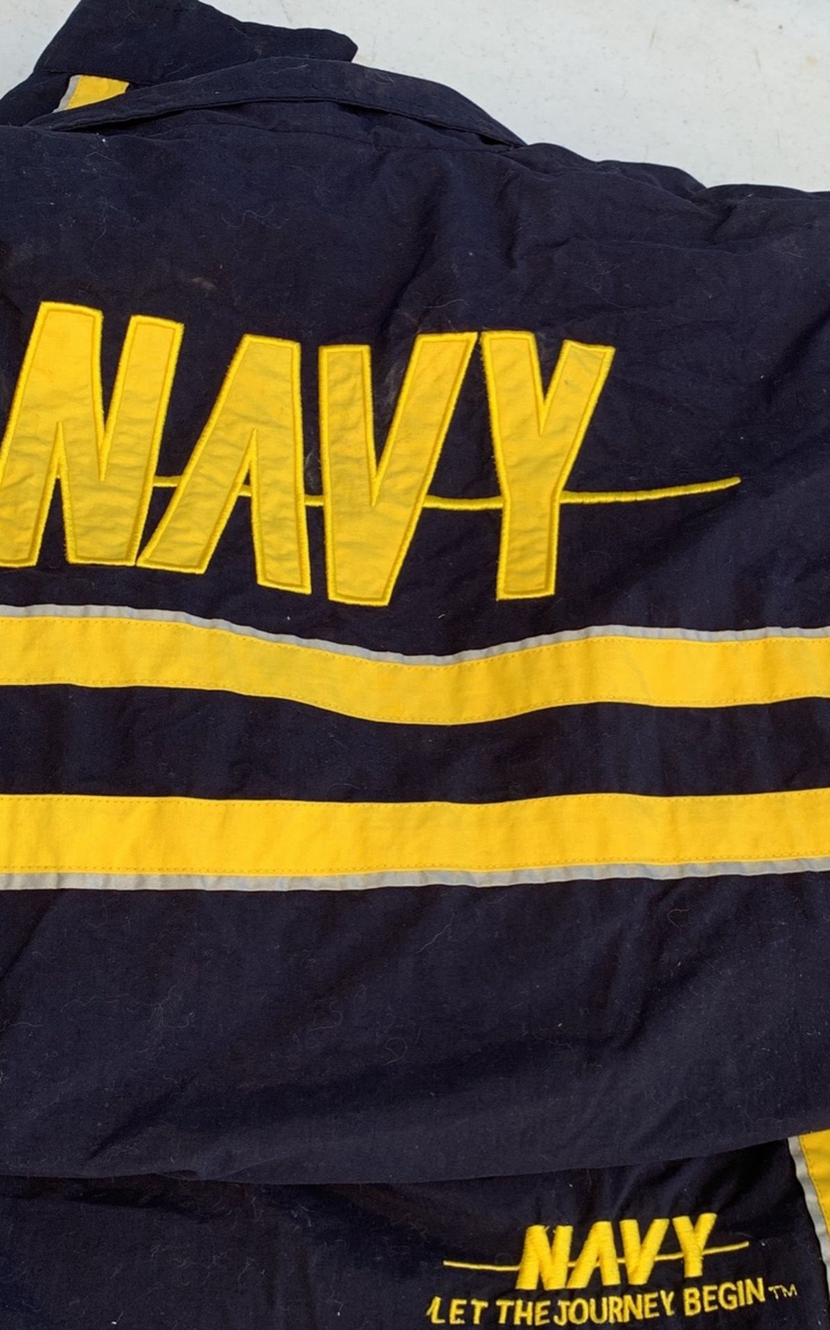 Navy Sweatpant Jumpsuit Size L