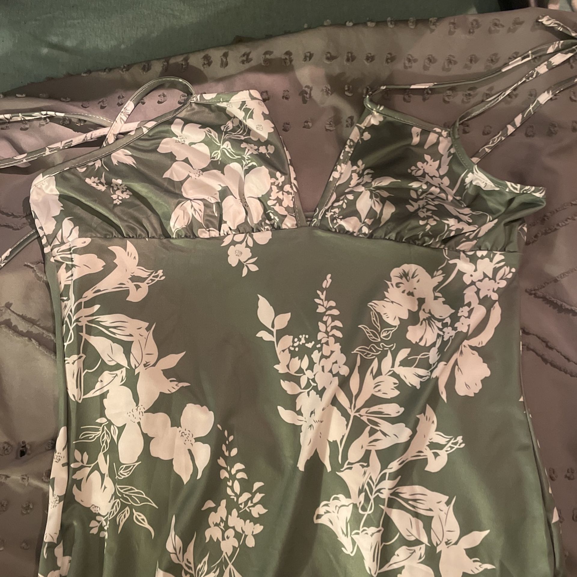 Xl Women Sundress With Tie Up Straps