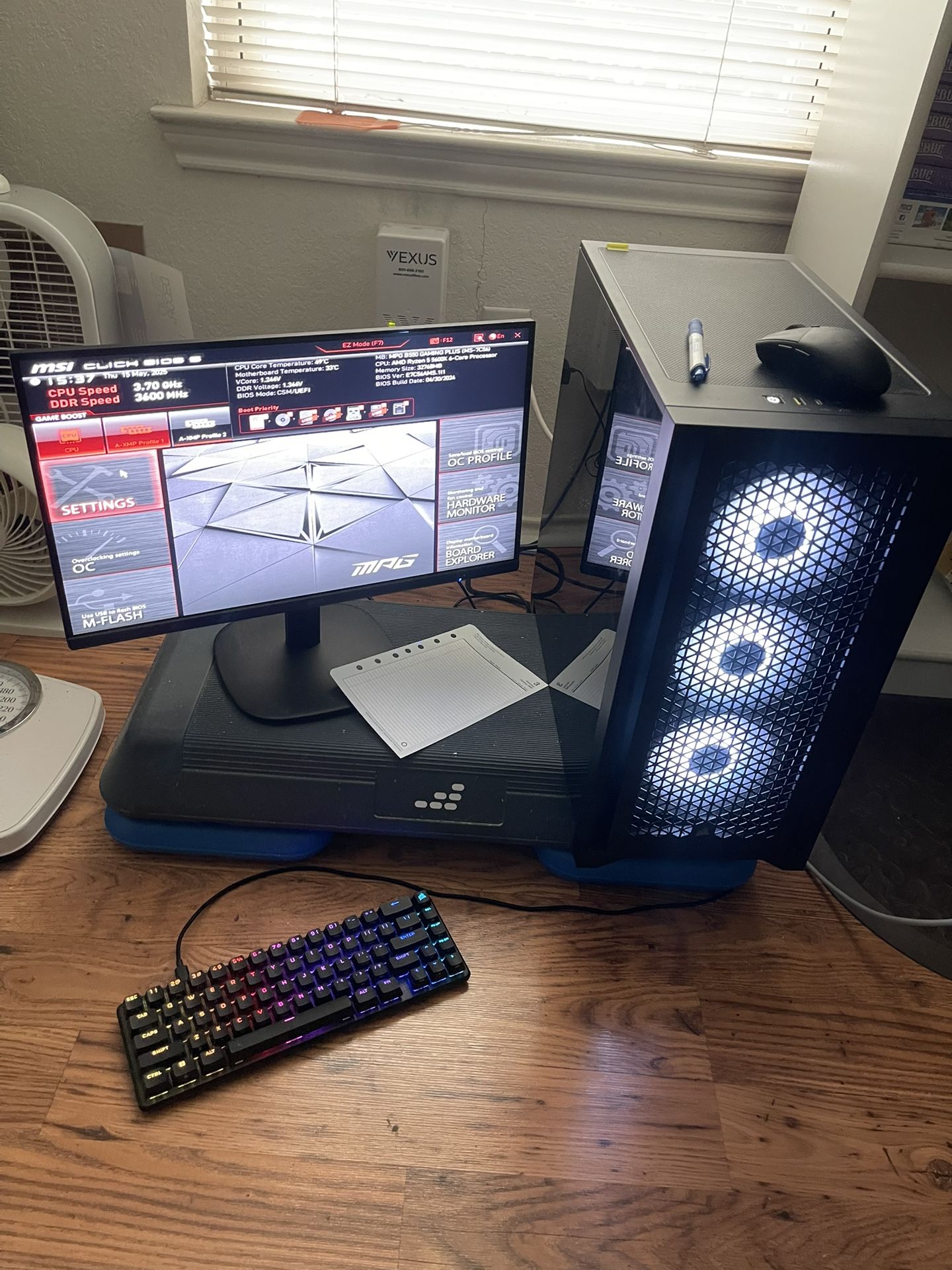 Gaming Computer, Monitor, Keyboard and Mouse