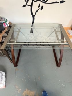 Glass desk