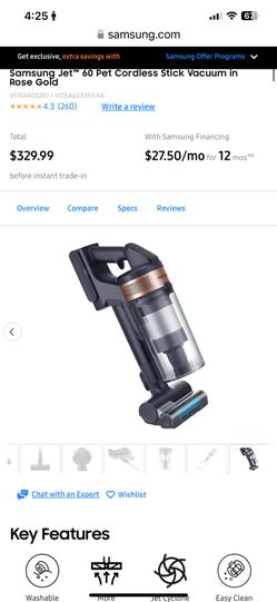 Samsung JET 60 vaccum