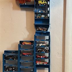 Homemade Hot Wheels Mounted Storage  