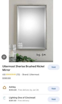 Sherise Rectangle Mirror By Uttermost
