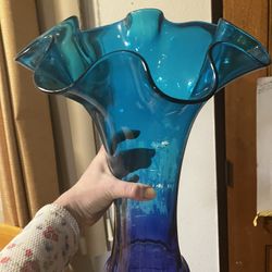 HUGE Glass Vase/plant Holder