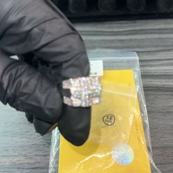 Men’s ring size 12 all 925 silver with moissanite diamonds 0.93 CT