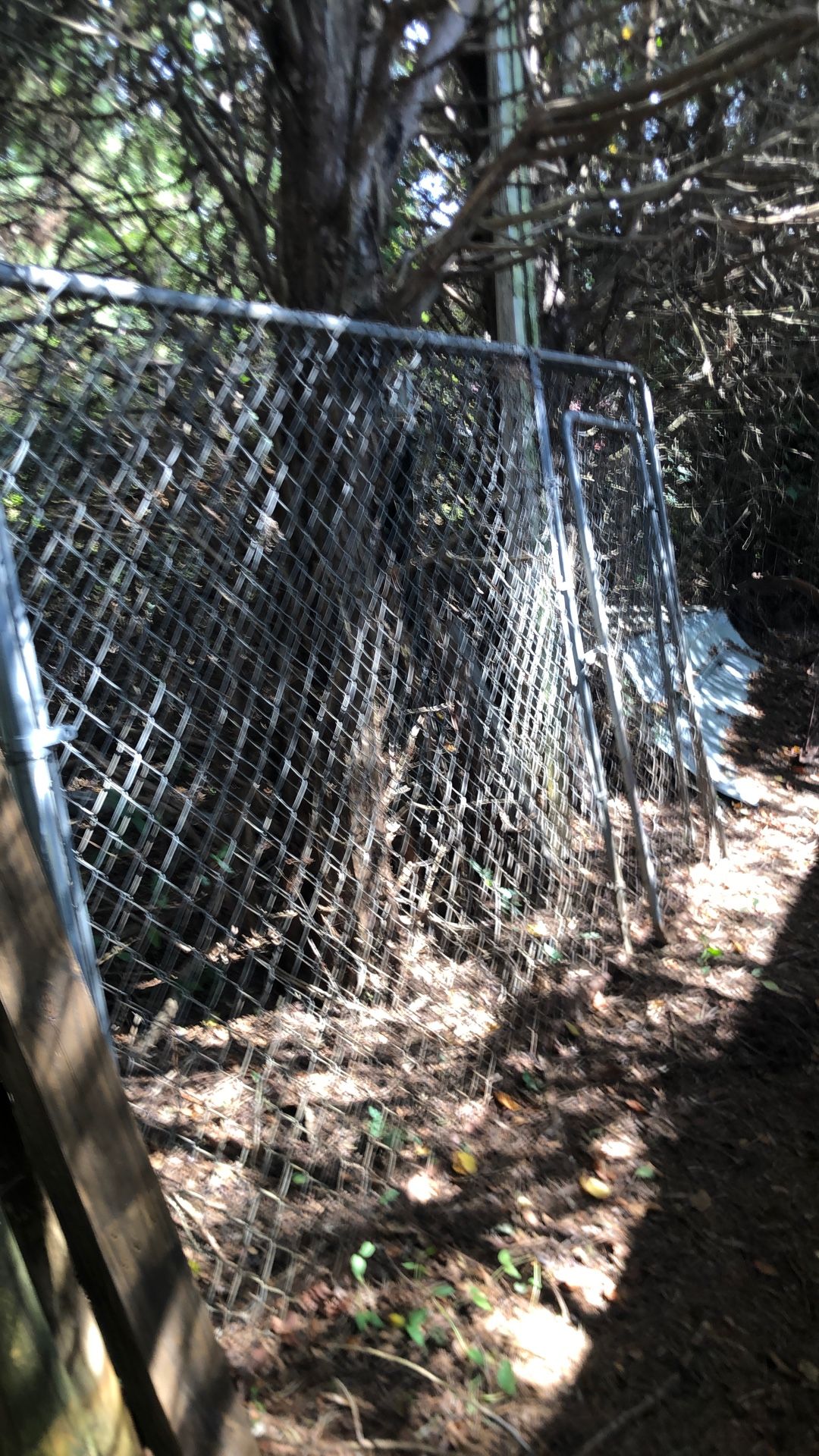 Two Fence Panels One With Door