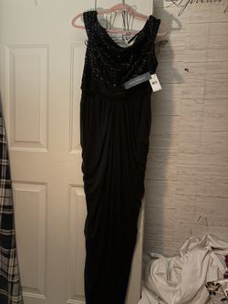 Black 1920S Style Evening Gown