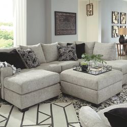  Megginson - Storm - Left Arm Facing Corner Chaise, Right Arm Facing Sofa Chaise Sectional 