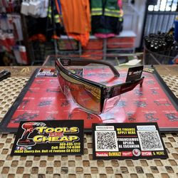 BOMBER Buzz-Bomb Gold Mirror PL Safety Glasses