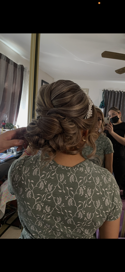Makeup and hair