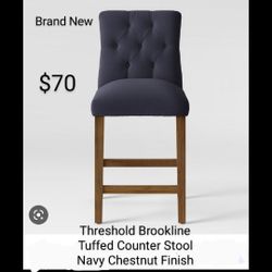 Brand New Threshold Brookline 30" Barstool Navy