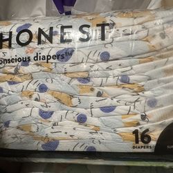 Honest size 7 diapers 16 count ($11 each pack)