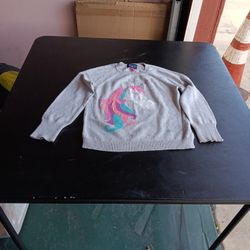 Girls Unicorn Sweater