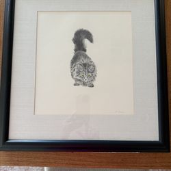 Original Guillermo Zuñiga Etching  Of A Cat 
