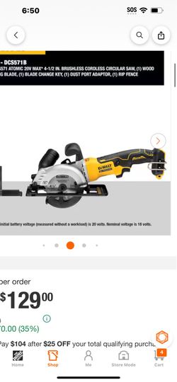 DEWALT  brushless4-1\2in. Circular Saw