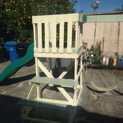 Backyard Fort Swing Set