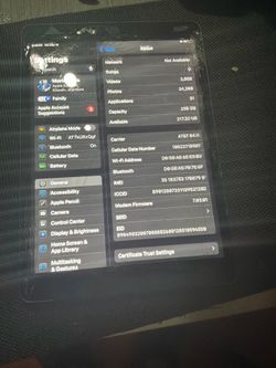 Apple iPad 9th Gen 256GB Wi-Fi + Cellular Unlocked – 1 Year Old