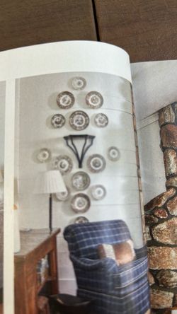 Gallery wall China plates made in England