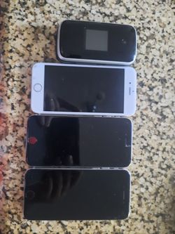 Cell Phone Lot for Parts or Repair - 3x iPhones & 1x Alcatel OneTouch - As Is