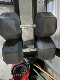 Rubber dumbbells by the pair