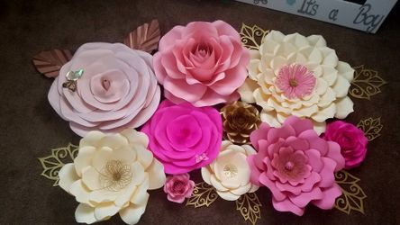 Paper flowers decoration
