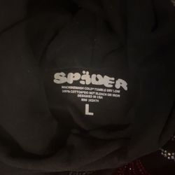 Black Rhinestone Sp5der Hoodie 