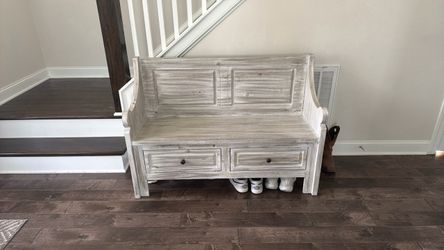 Entryway Bench with 2 drawers