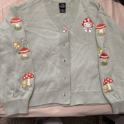 XL Hello Kitty Button Up Sweater 