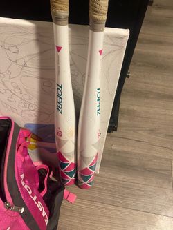 2 softball bats Easton topaz