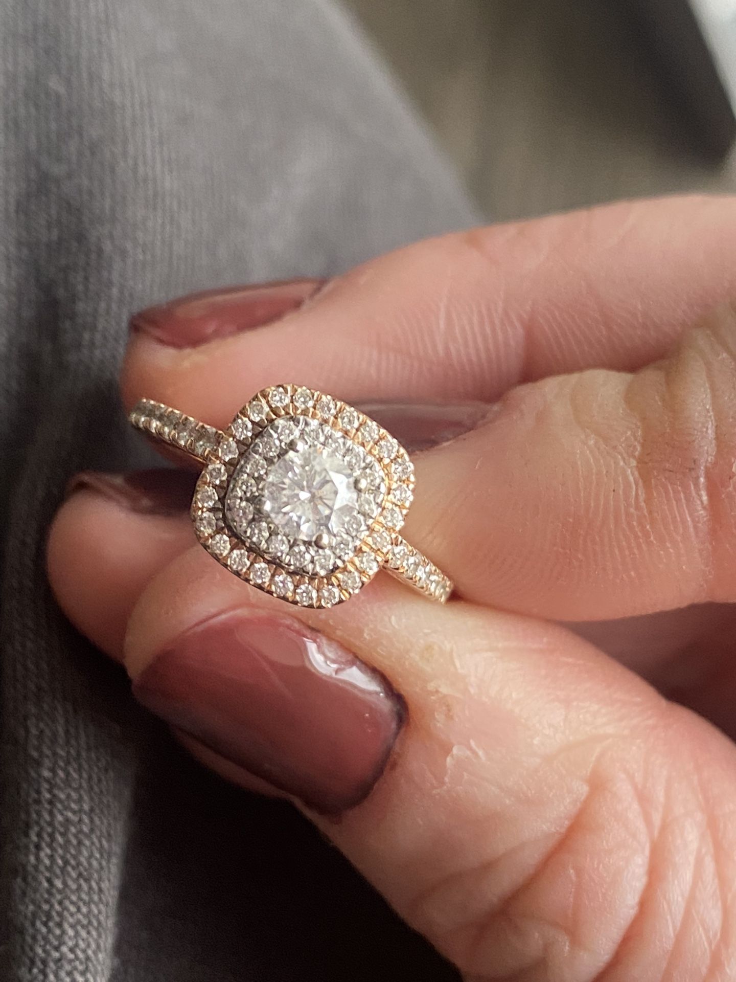 Engagement Ring and Wedding Band