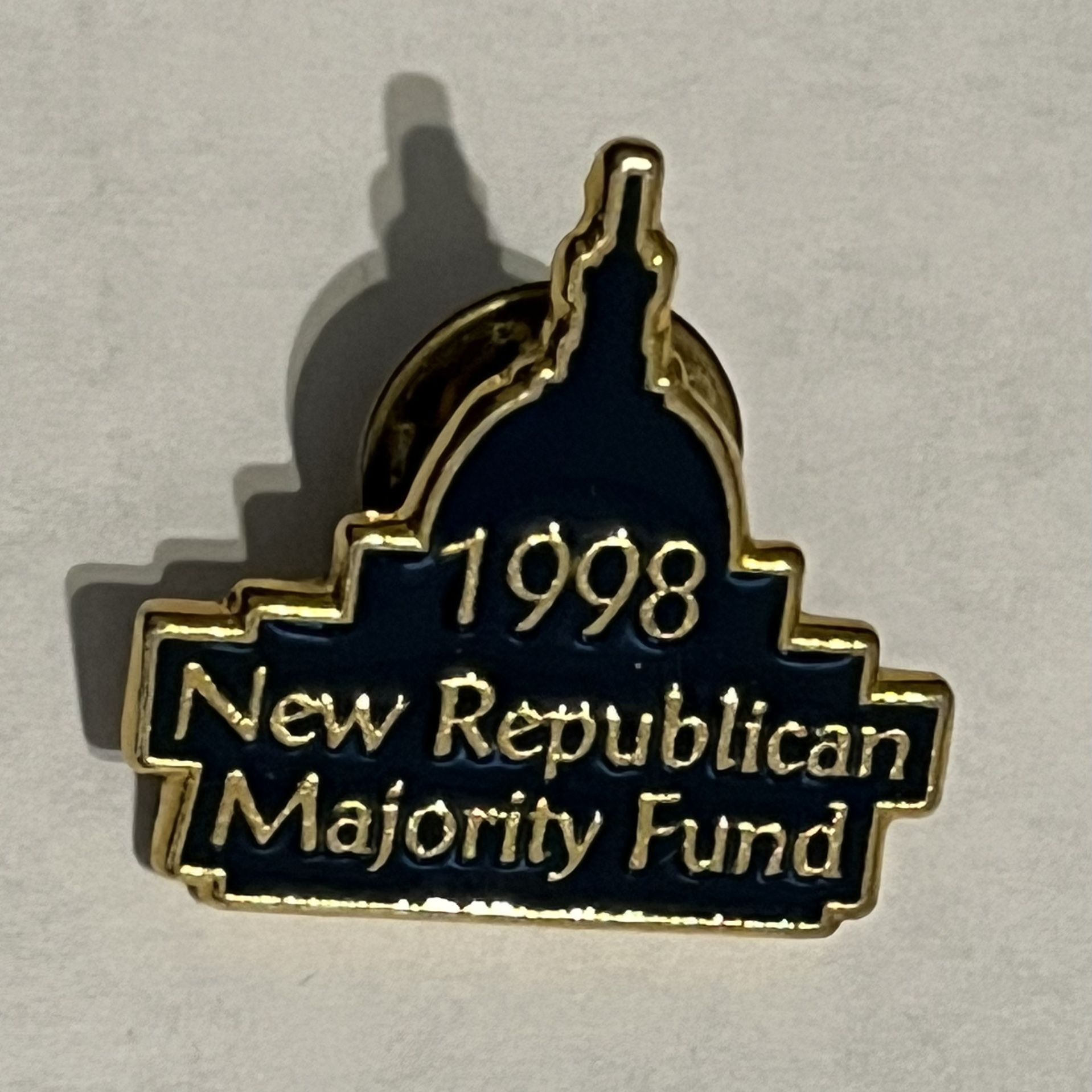 NEW Vintage 1998 Republican Majority Fund Lapel Pin US Political Souvenir Badge